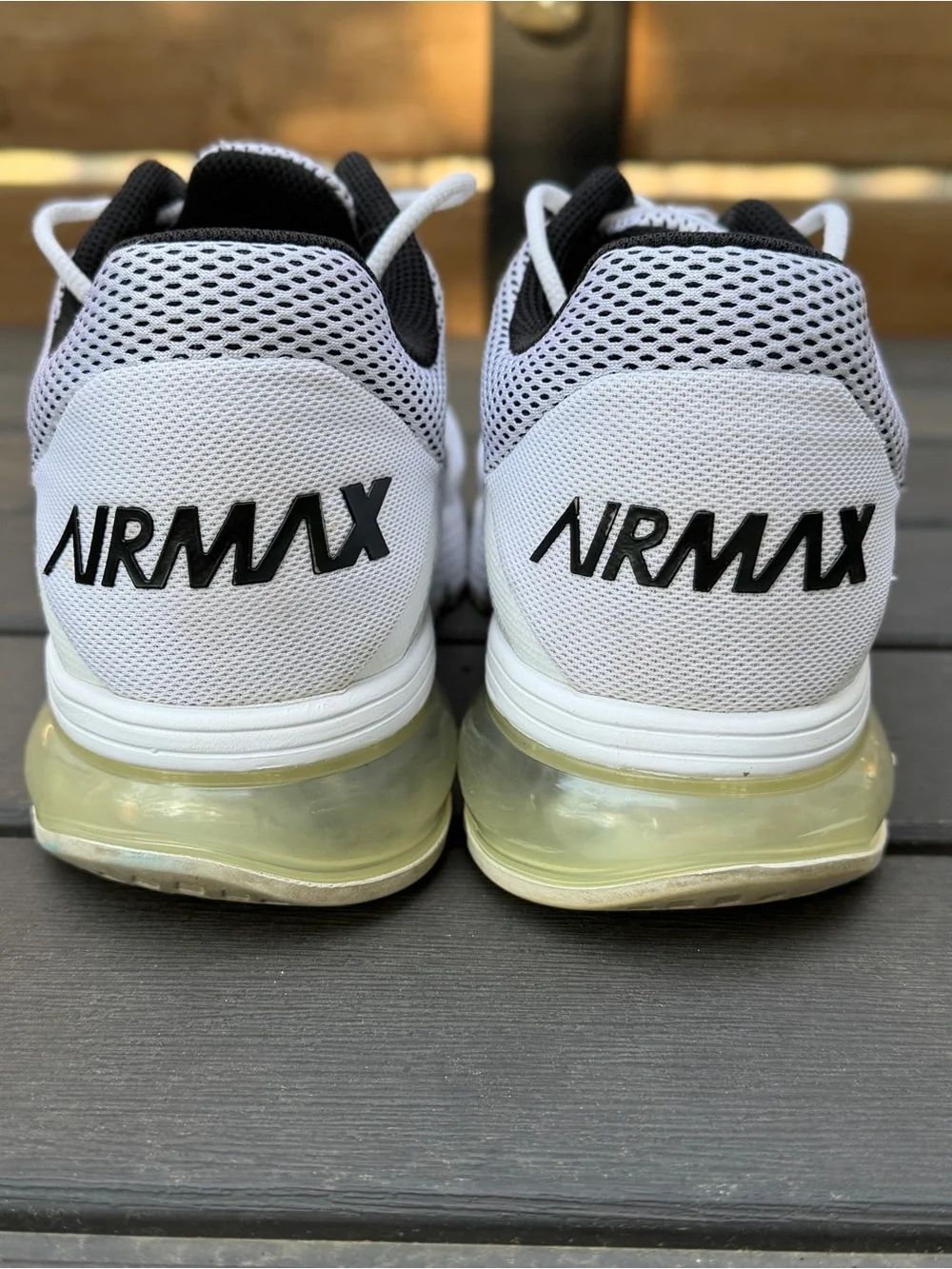 Nike Air Max Excellerate 4 Men’s Size 11 White Black Basketball Shoes, 2015